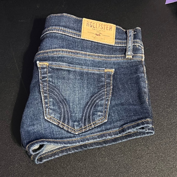 Hollister Pants - Hollister Dark Blue Denim Jean Shorts